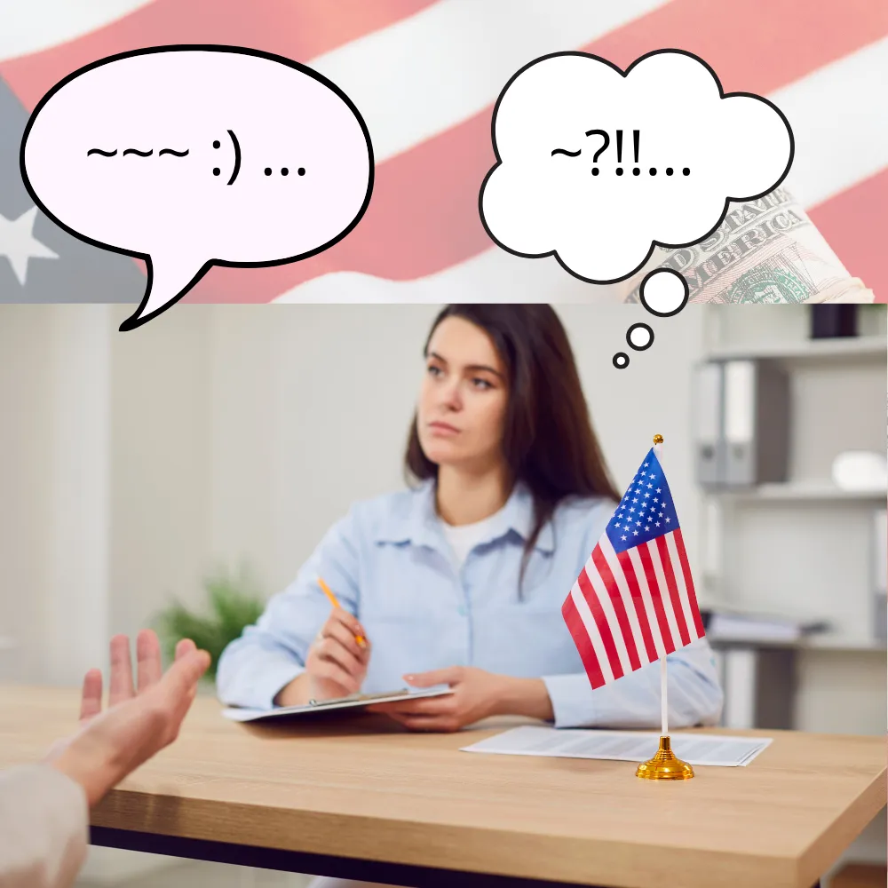 Imagem ilustrativa para o artigo O que você diz VS o que o consulado americano vê da Now Vistos